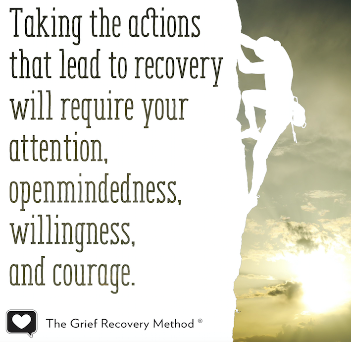 Taking the actions that lead to recovery will require your attention, open-mindedness, willingness, and courage.